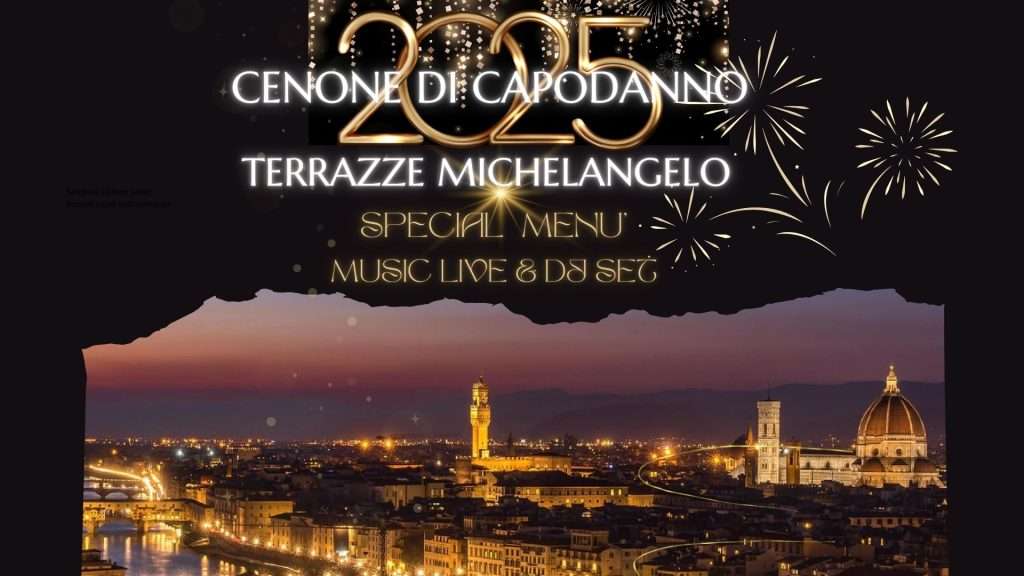 Festa di Capodanno Firenze 2025 alle Terrazze Michelangelo